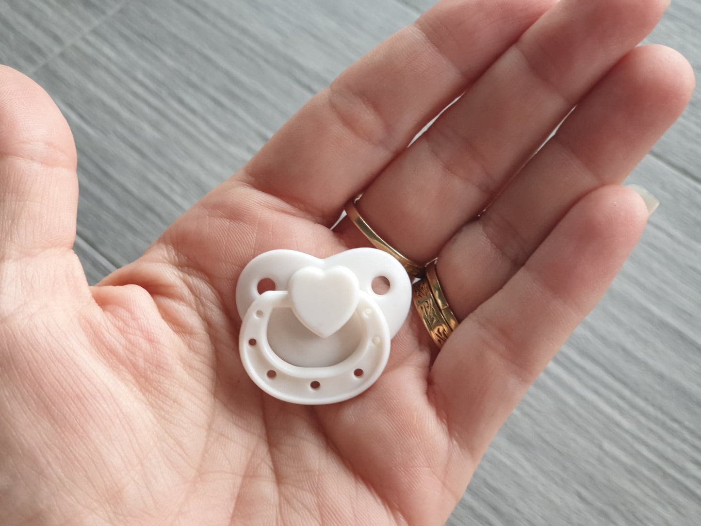 Micro Preemie White Magnetic Dummy Pacifier Reborn Baby Doll