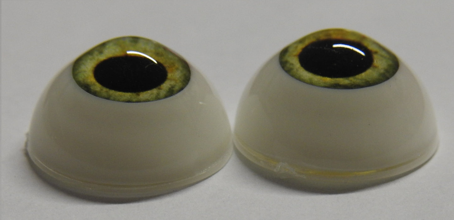 16mm Pistachio Green Round Acrylic Eyes Reborn Baby Doll Making Supplies