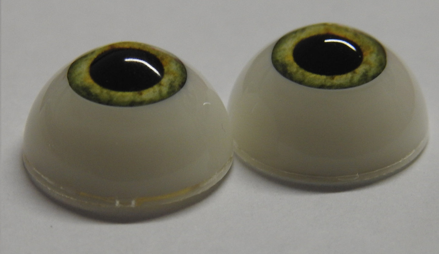 18mm Pistachio Green Round Acrylic Eyes Reborn Baby Doll Making Supplies