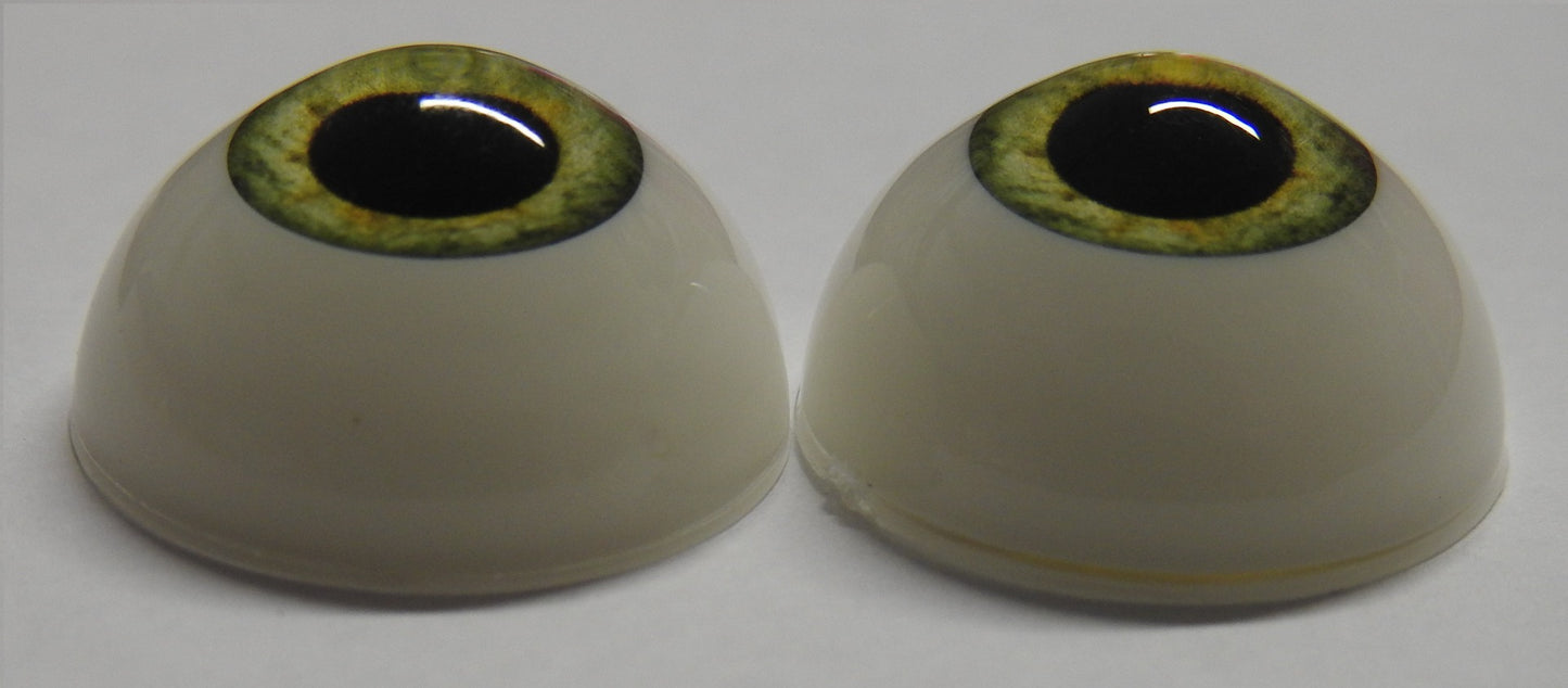 22mm Pistachio Green Round Acrylic Eyes Reborn Baby Doll Making Supplies