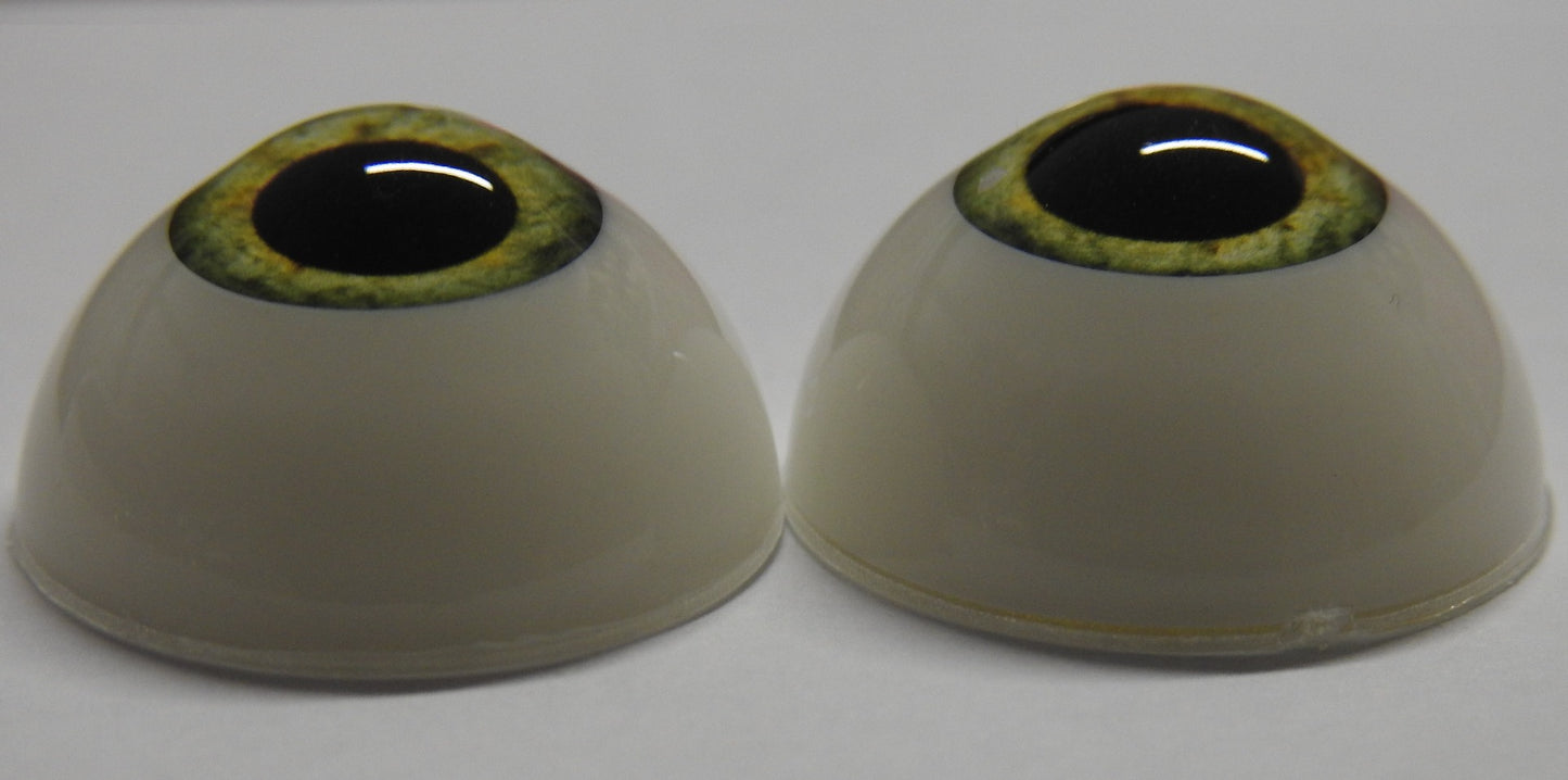 24mm Pistachio Green Round Acrylic Eyes Reborn Baby Doll Making Supplies