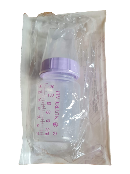 Nutricair 130ml Authentic Hospital Disposable Bottle Sterile