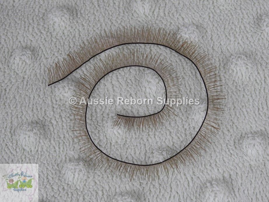 20cm Strip Eyelash Lashes Brown Reborn Baby Doll