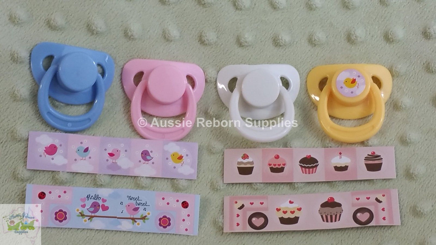 Reborn Baby Doll Magnetic Dummy Pacifier in your choice of Colour