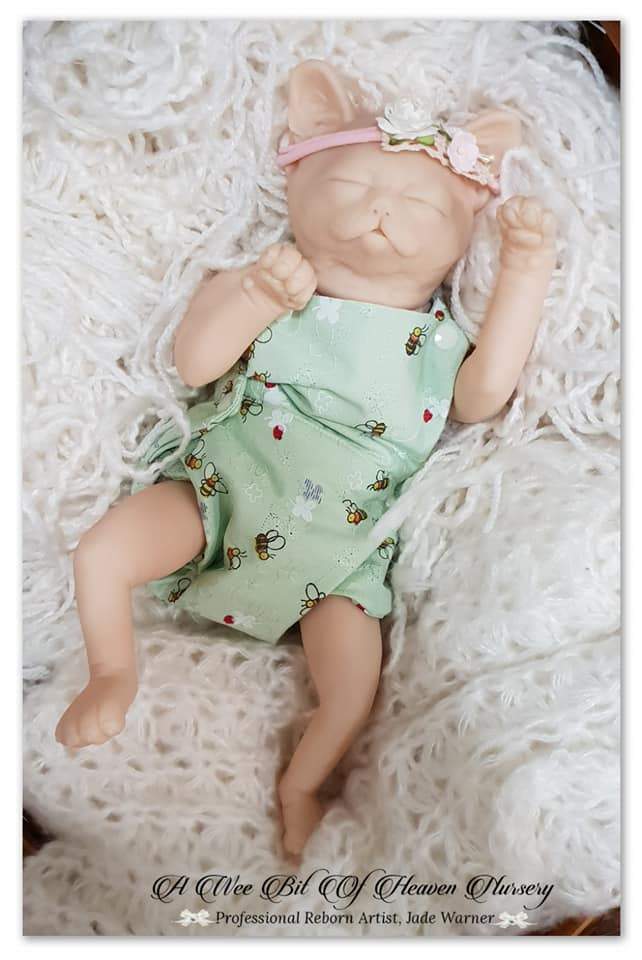 Speckles (Kitten) by Jade Warner Unpainted Reborn Baby kit Only