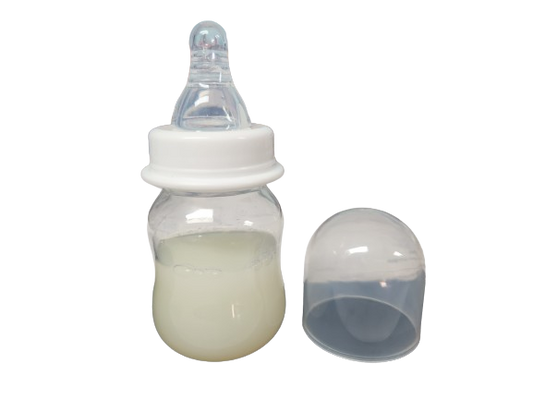 Reborn Baby Unisex White Tall Bottle Prop 60ml with NO FLOW baby Teat