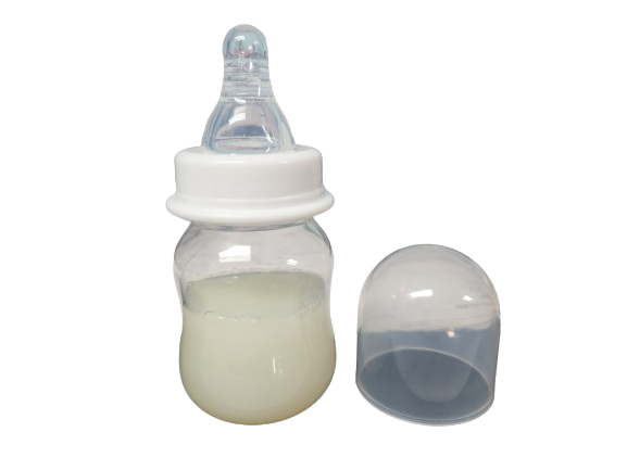 Reborn Baby Unisex White Tall Bottle Prop 60ml with NO FLOW baby Teat