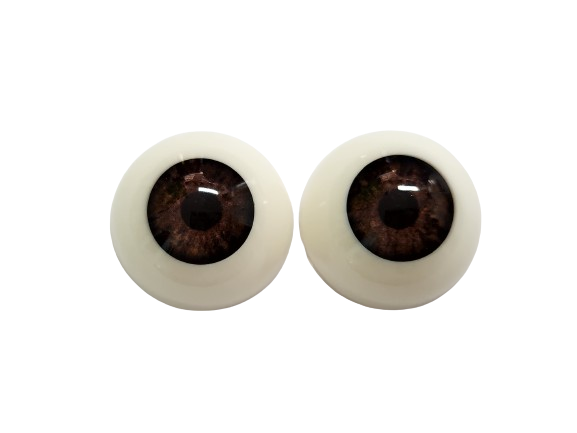 20mm Brown Round Acrylic Eyes Reborn Baby Doll Making Supplies