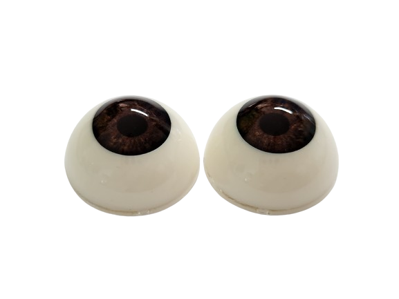 20mm Brown Round Acrylic Eyes Reborn Baby Doll Making Supplies