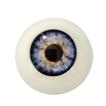 22mm Ocean Blue Round Acrylic Eyes Reborn Baby Doll Making Supplies