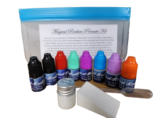 3ml Primate Painting Starter Kit Air Dry Magical Realism Reborn Baby Paint