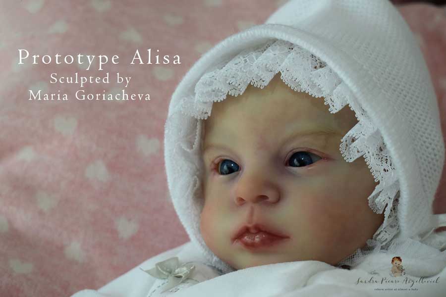 18-19" Alisa Reborn Sculpt by Maria Goriacheva Unpainted Reborn Kit