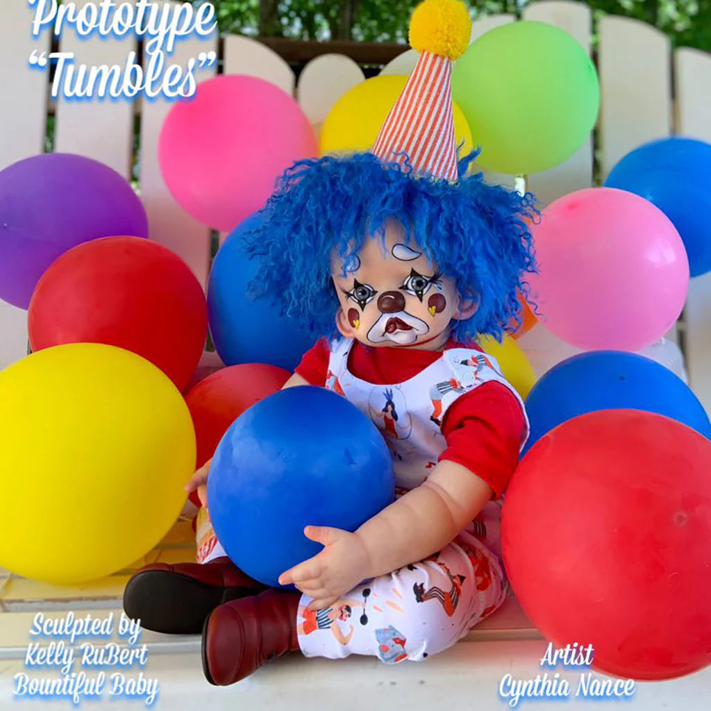 Tumbles 20-21 Clown Vinyl Doll Kit  Reborn Baby Kit (Copy)