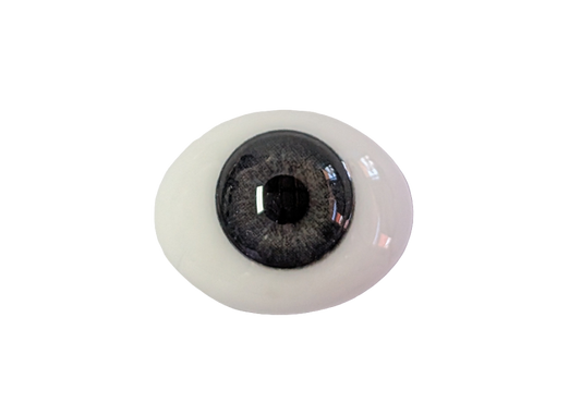 22mm Grey Blue Oval Glass Eyes Reborn Baby Doll Making Supplies