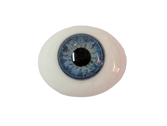 20mm Sky Blue Oval Glass Eyes Reborn Baby Doll Making Supplies