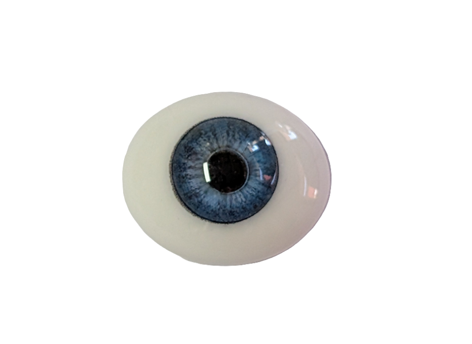 18mm Sky Blue Oval Glass Eyes Reborn Baby Doll Making Supplies