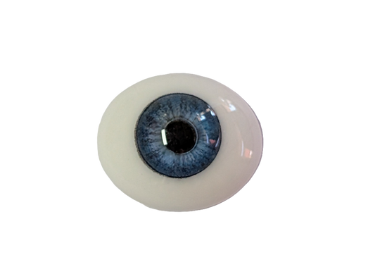 18mm Sky Blue Oval Glass Eyes Reborn Baby Doll Making Supplies