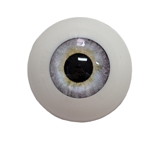 20mm Whispy Grey Round Acrylic Eyes Reborn Baby Doll Making Supplies