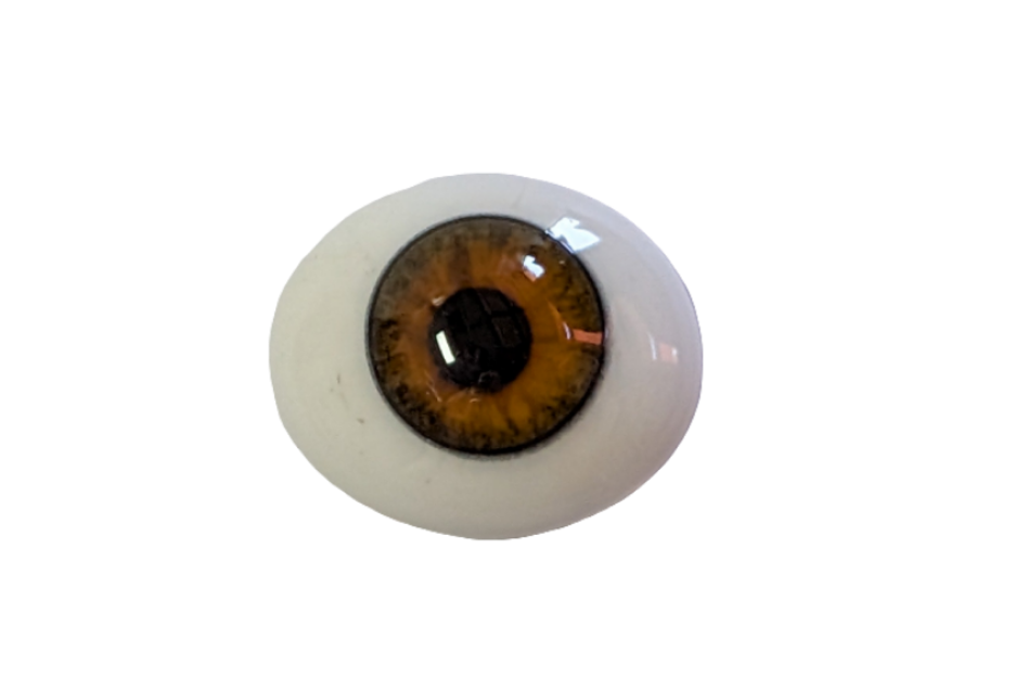 18mm Hazel Oval Glass Eyes Reborn Baby Doll Making Supplies