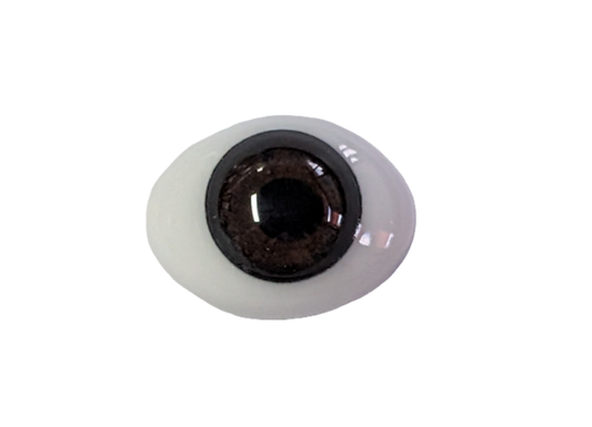 14mm Brown Oval Glass Eyes Reborn Baby Doll Making Supplies