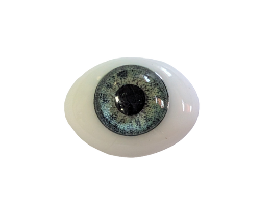 14mm Meadow Green Oval Glass Eyes Reborn Baby Doll Making Supplies