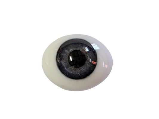 16mm Grey Blue Oval Glass Eyes Reborn Baby Doll Making Supplies