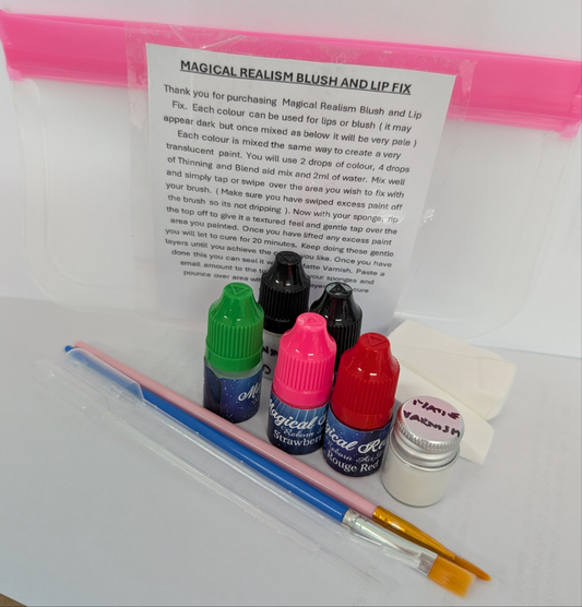 3ml Blush and Lip Fix Kit Air Dry Magical Realism Reborn Baby Paint