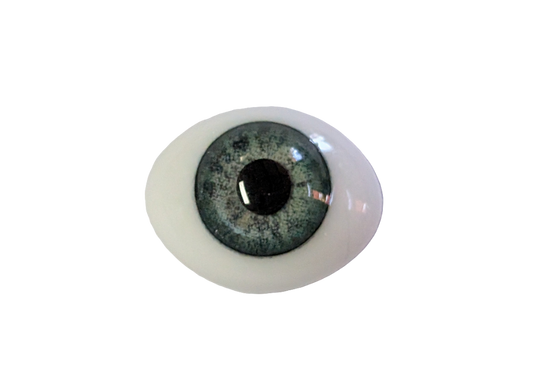 16mm Meadow Green  Oval Glass Eyes Reborn Baby Doll Making Supplies