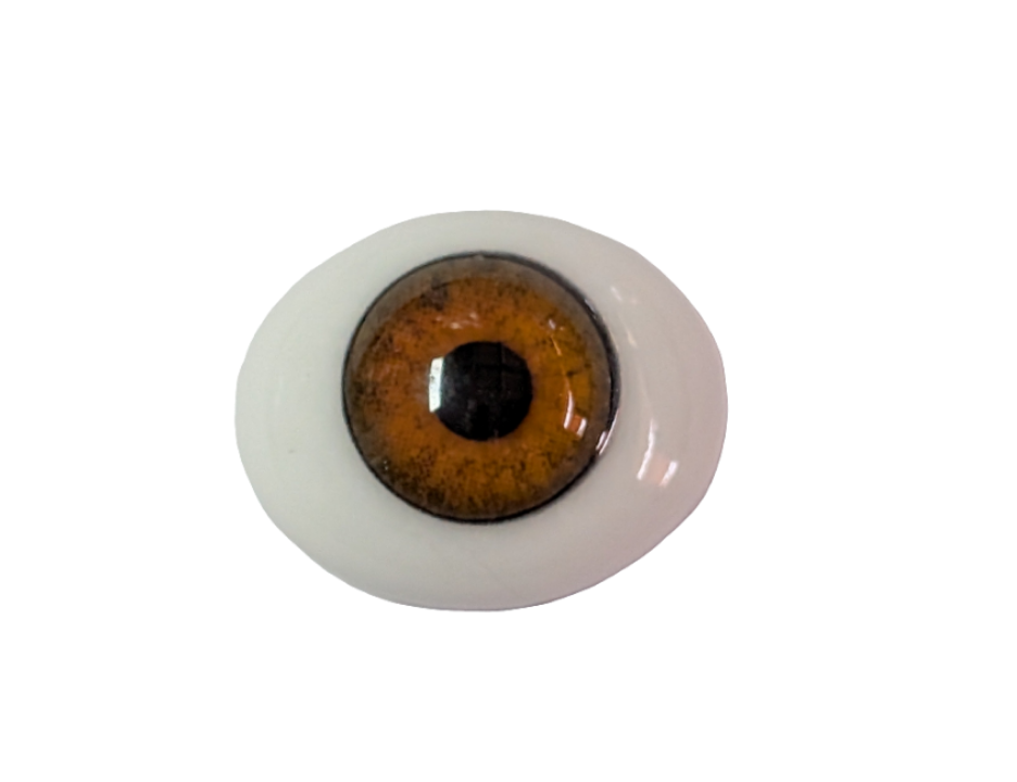 20mm Hazel Oval Glass Eyes Reborn Baby Doll Making Supplies