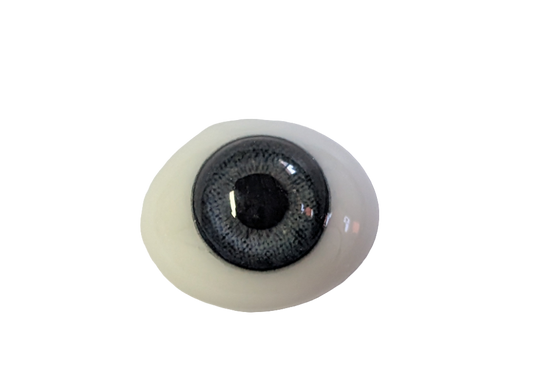 12mm Grey Blue Oval Glass Eyes Reborn Baby Doll Making Supplies
