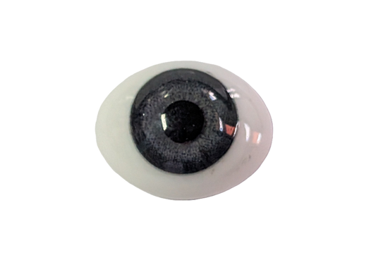 14mm Grey Blue Oval Glass Eyes Reborn Baby Doll Making Supplies