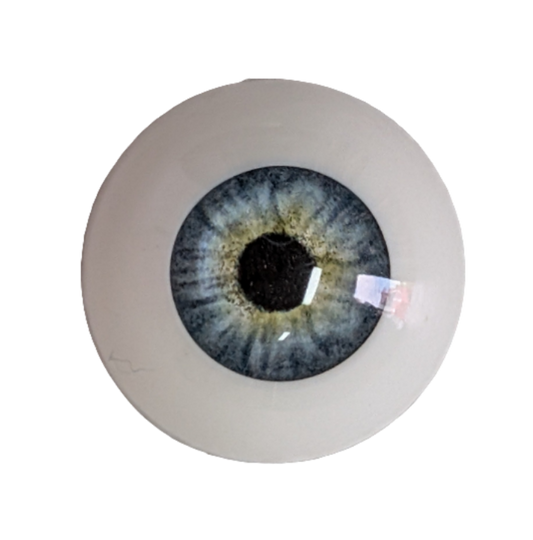 20mm Serene Blue Reborn Round Acrylic Eyes Baby Doll Making Supplies