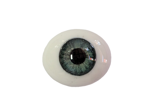 18mm Meadow Green Oval Glass Eyes Reborn Baby Doll Making Supplies