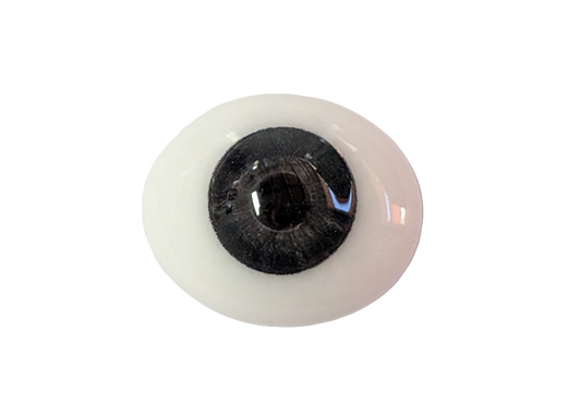 18mm Grey Blue Oval Glass Eyes Reborn Baby Doll Making Supplies