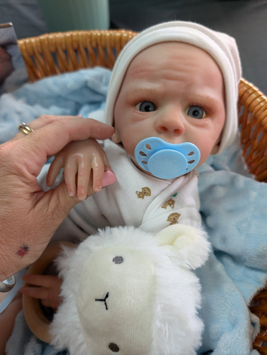 Beautiiful Little Baby Boy Reborn Baby Doll (  COMPLETED )