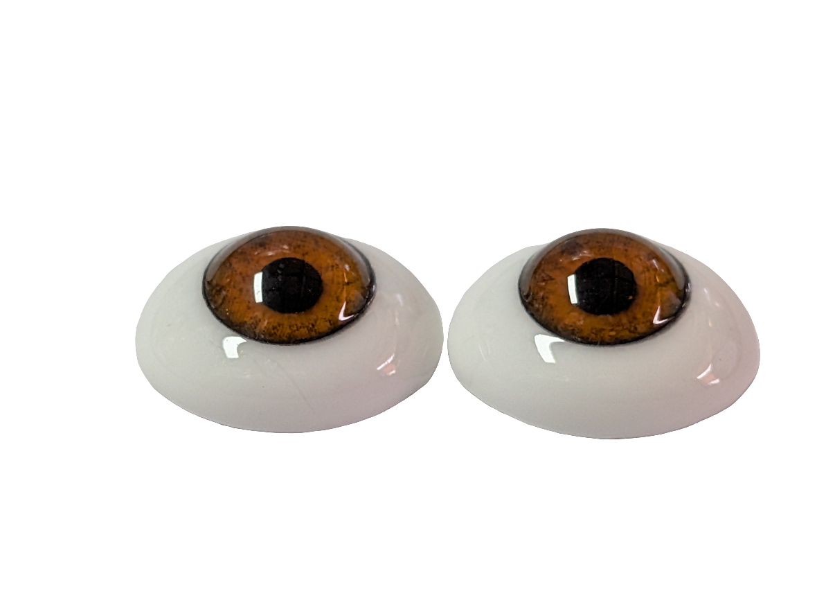 20mm Hazel Oval Glass Eyes Reborn Baby Doll Making Supplies