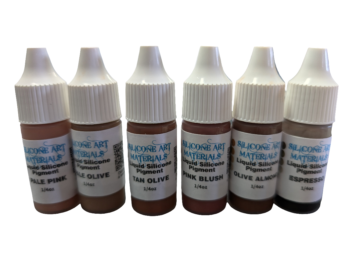 SAM Liquid Silicone Skin Tones Pigment ~ 6 Colors  7ml