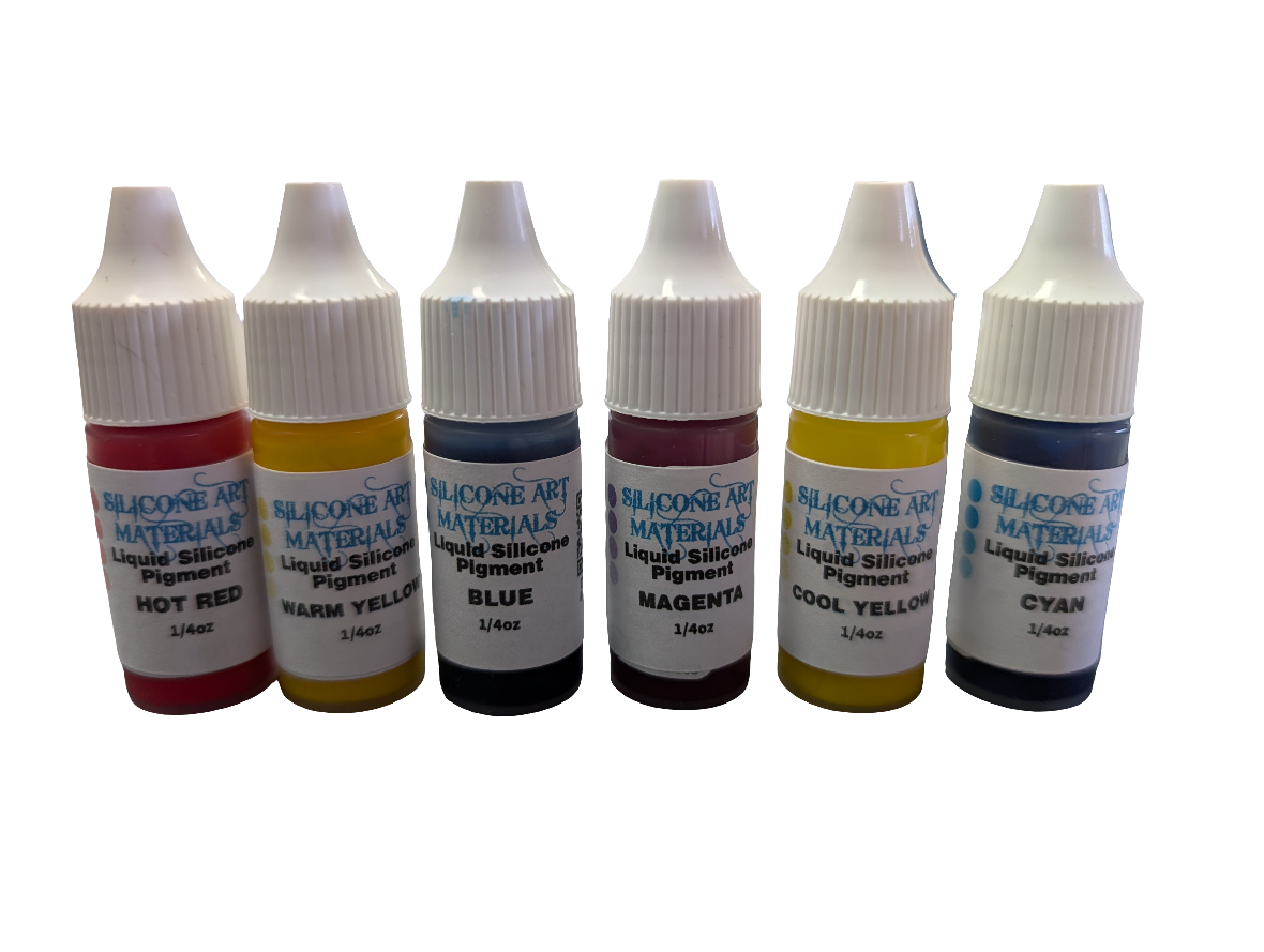 SAM Liquid Silicone Primary Pigment ~ 6 Colors  7ml