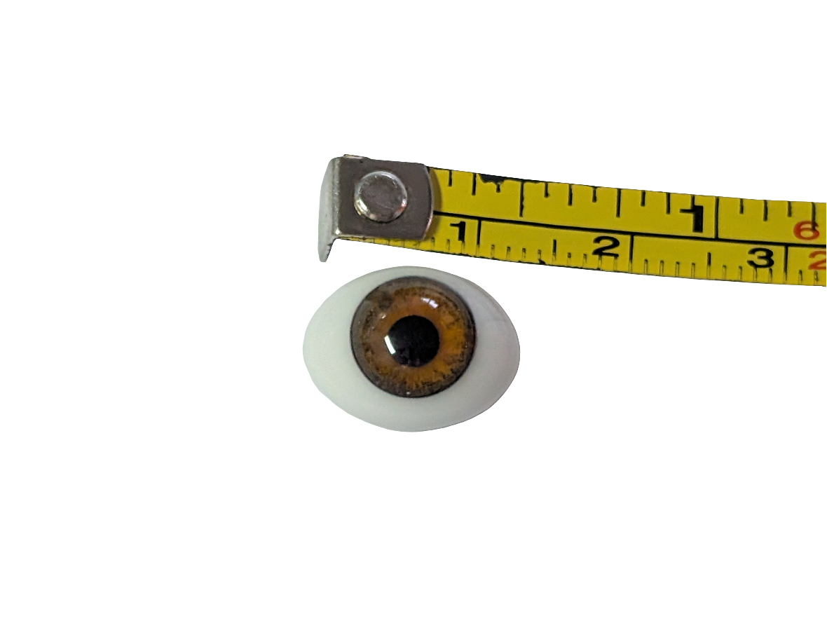 14mm Hazel Oval Glass Eyes Reborn Baby Doll Making Supplies