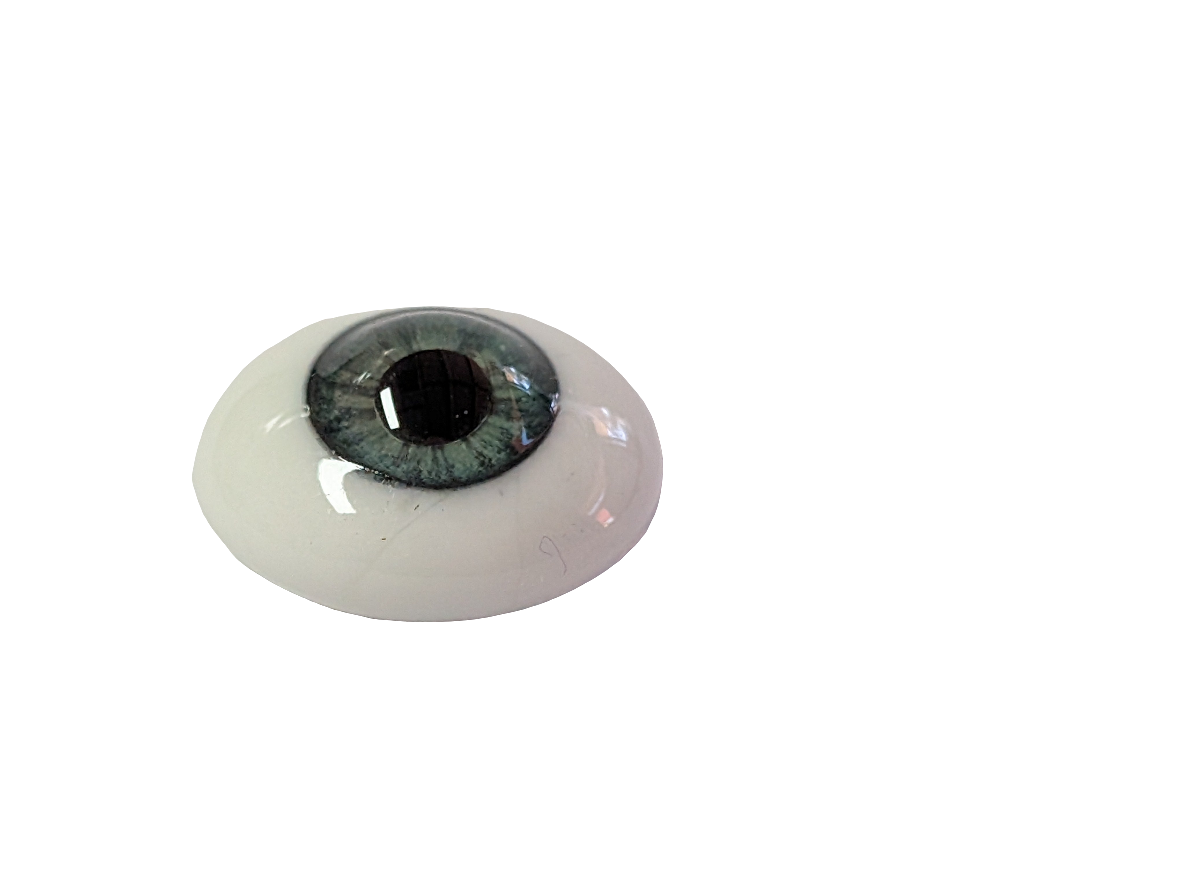 18mm Meadow Green Oval Glass Eyes Reborn Baby Doll Making Supplies