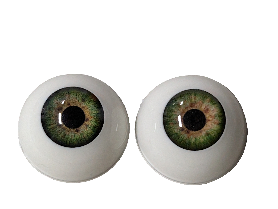 26mm Meadow Green Round Acrylic Eyes Reborn Baby Doll Making Supplies Toddler