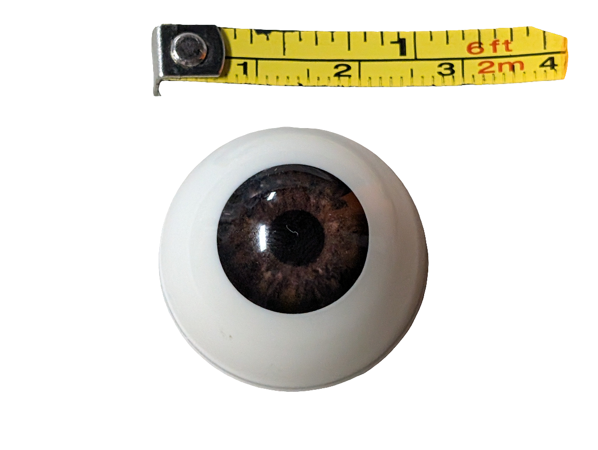 26mm Brown Round Acrylic Eyes Reborn Baby Doll Making Supplies Toddler