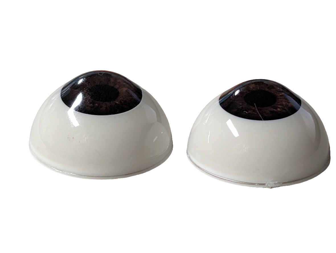 26mm Brown Round Acrylic Eyes Reborn Baby Doll Making Supplies Toddler