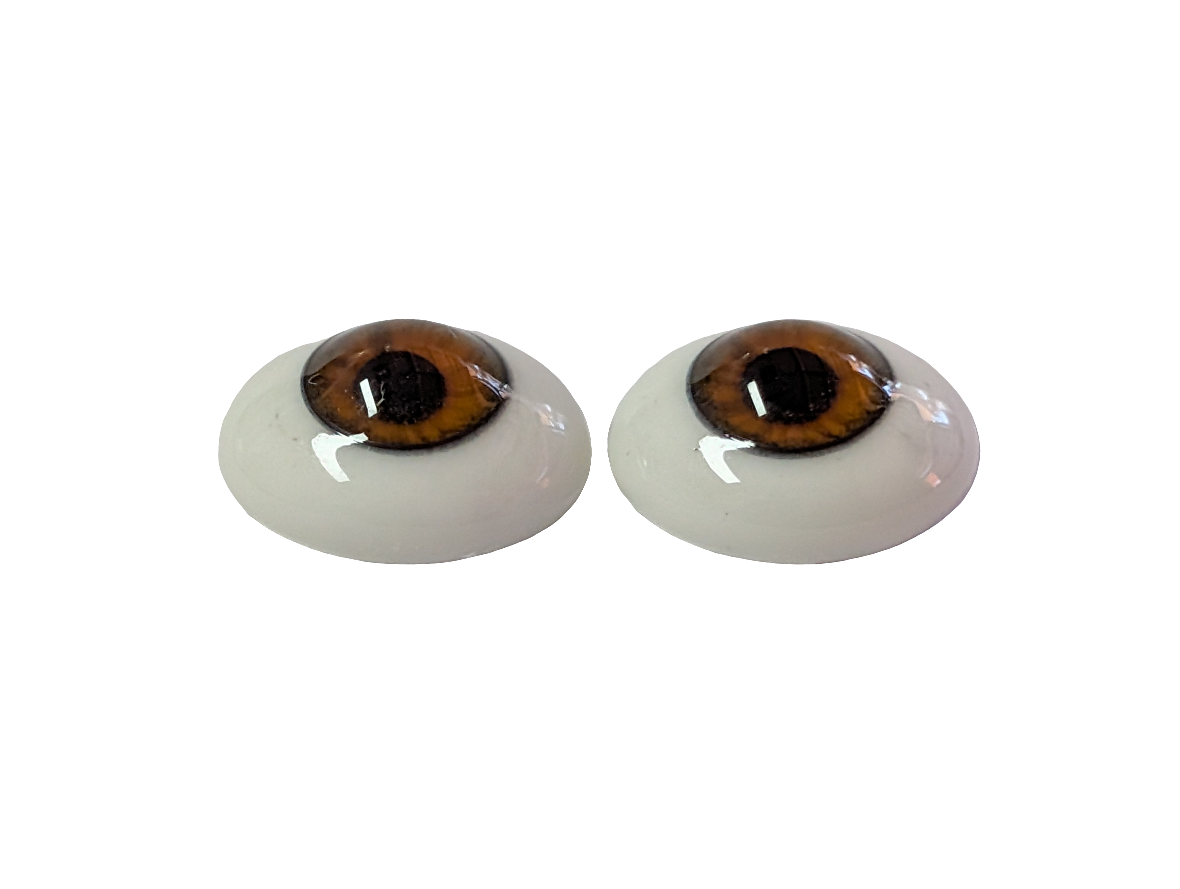 18mm Hazel Oval Glass Eyes Reborn Baby Doll Making Supplies