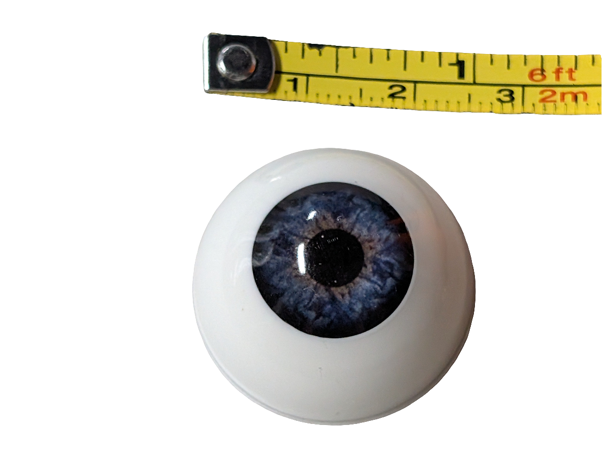 26mm Deep Blue Round Acrylic Eyes Reborn Baby Doll Making Supplies Toddler