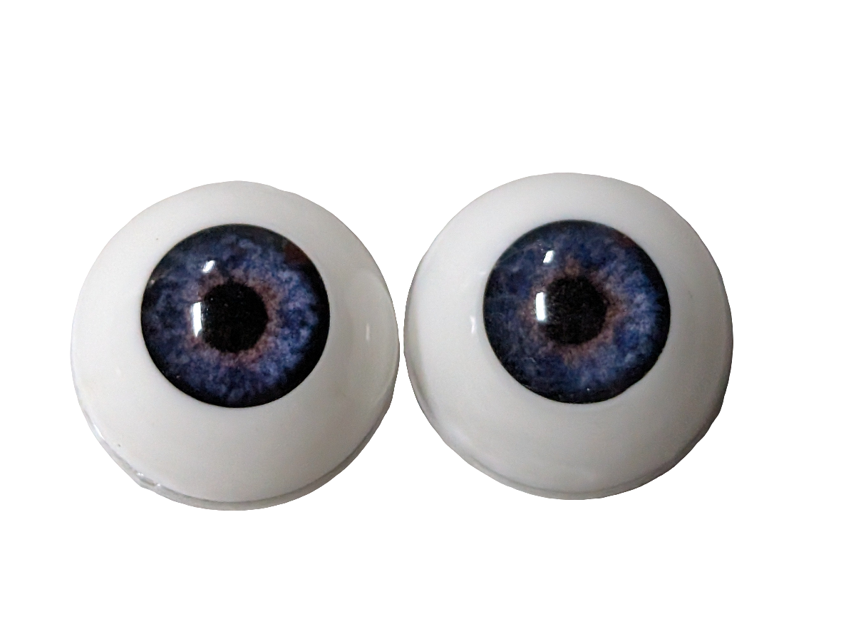 14mm Deep Blue Round Acrylic Eyes Reborn Baby Doll Making Supplies