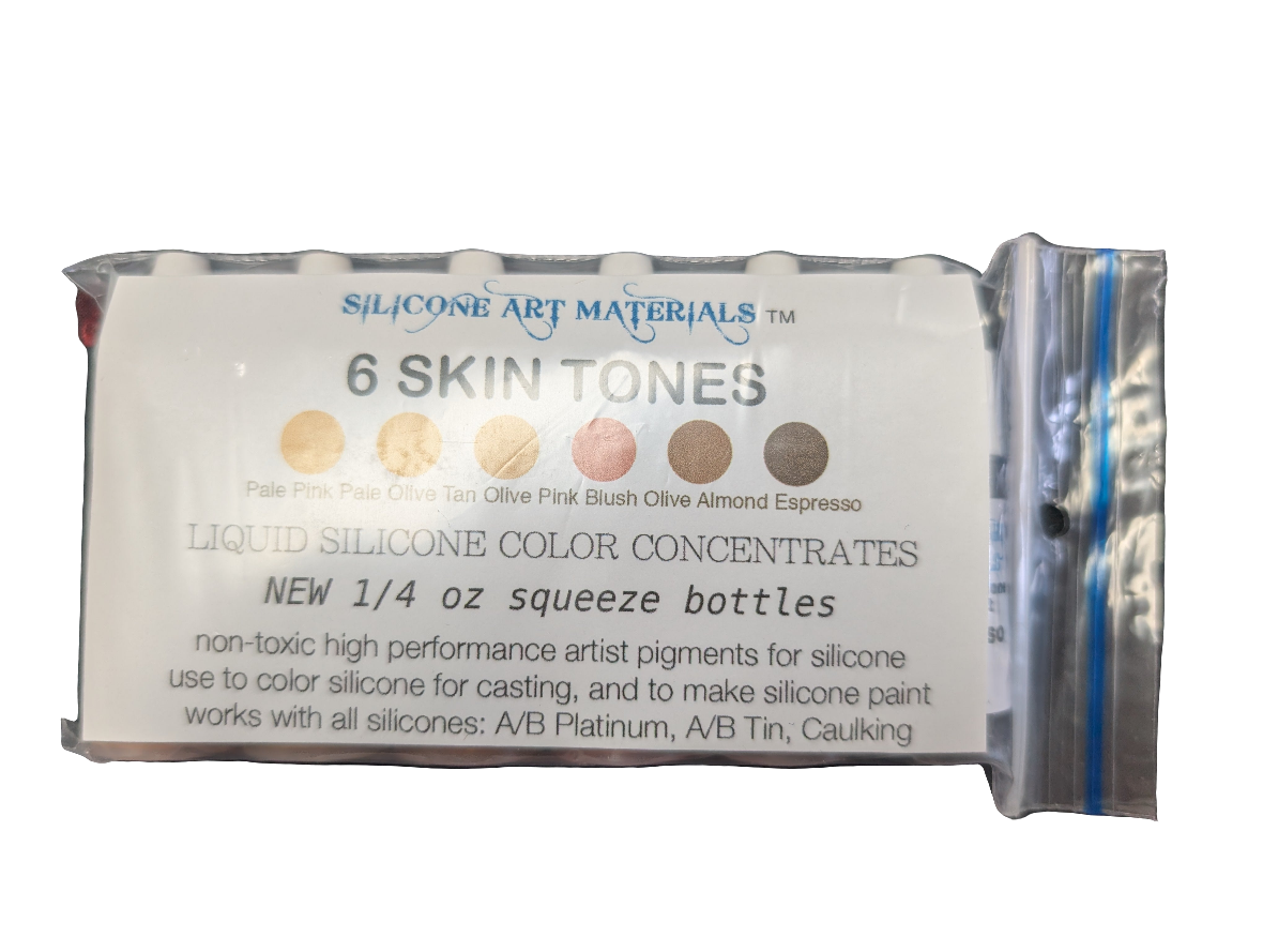 SAM Liquid Silicone Skin Tones Pigment ~ 6 Colors  7ml
