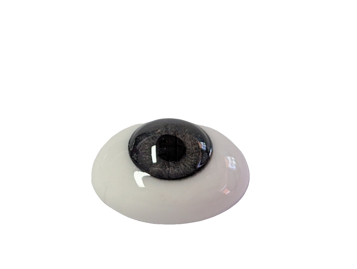 22mm Grey Blue Oval Glass Eyes Reborn Baby Doll Making Supplies