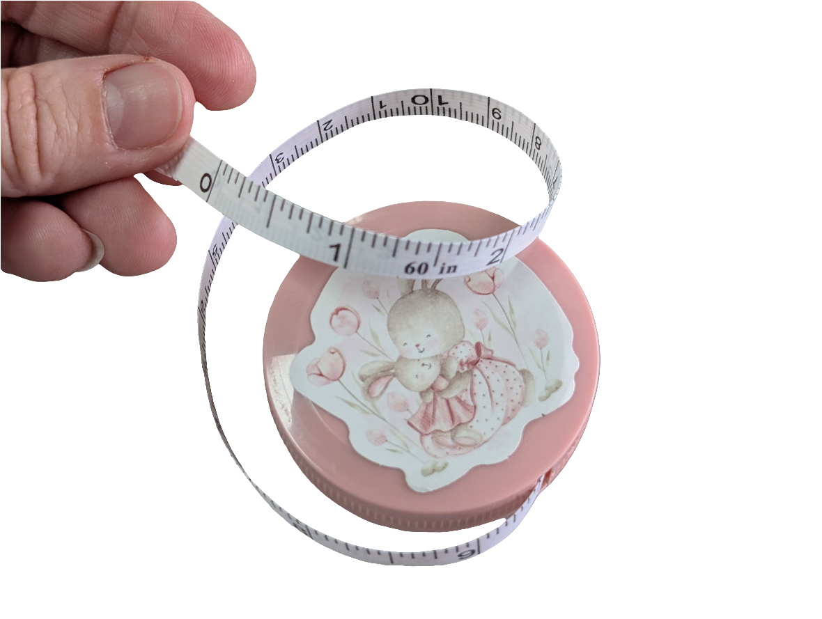 Baby Pink Measuring Tape Reborn Baby Tool Measure size of Babies Head Body