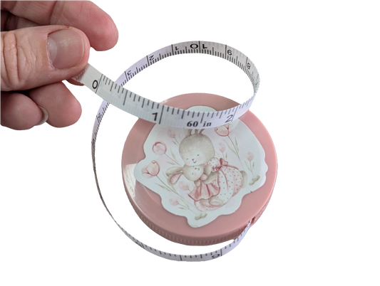 Baby Pink Measuring Tape Reborn Baby Tool Measure size of Babies Head Body